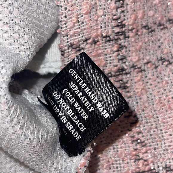 Women’s 8 Birdies Pink Plaid Knit Mini Skirt Small - Picture 3 of 5